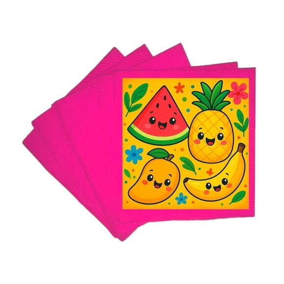 Guardanapo de Papel Personalizado Frutas Tropicais