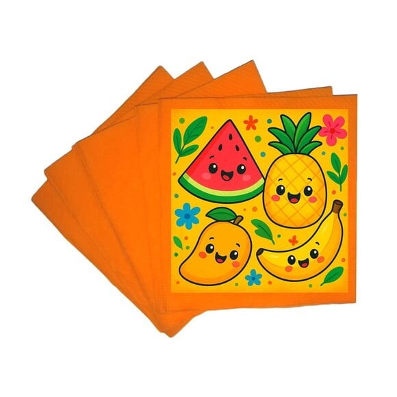 Guardanapo de Papel Personalizado Frutas Tropicais