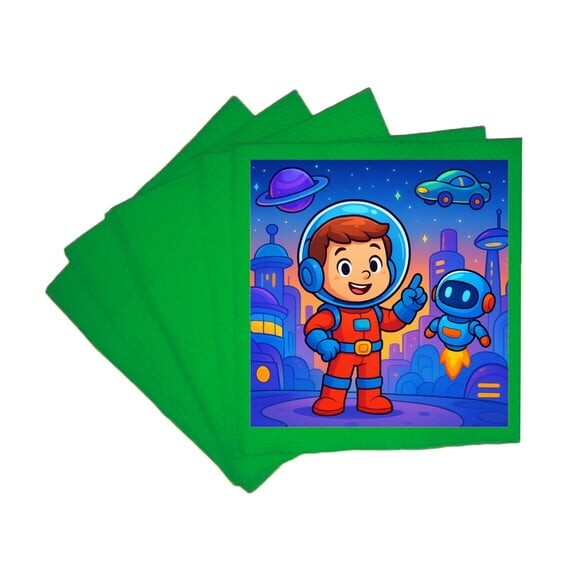 Guardanapo de Papel Personalizado Futurismo Infantil