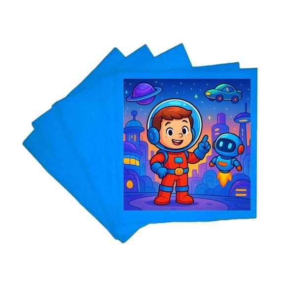 Guardanapo de Papel Personalizado Futurismo Infantil