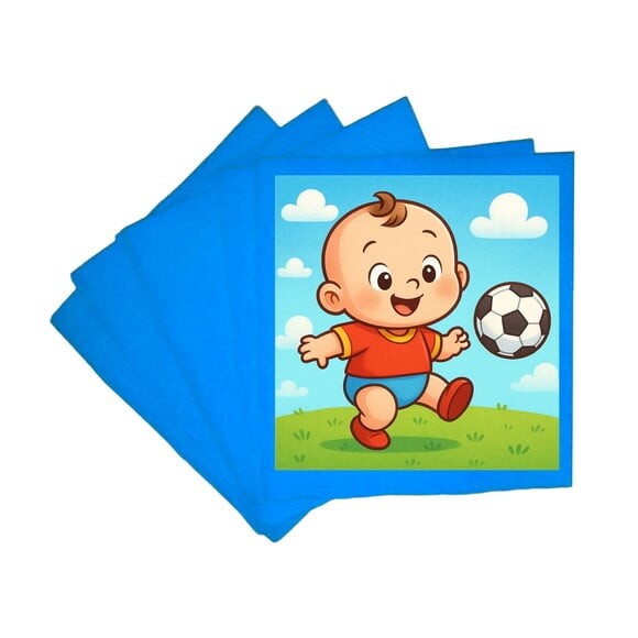 Guardanapo de Papel Personalizado Futebol Baby