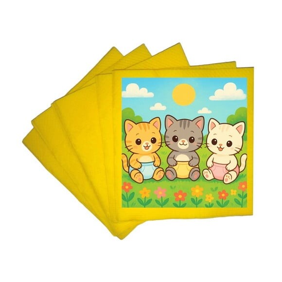 Guardanapo de Papel Personalizado Gatinhos Baby