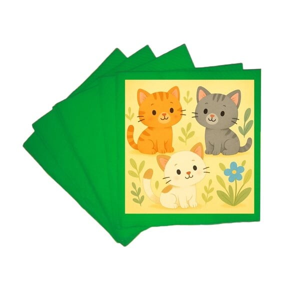 Guardanapo de Papel Personalizado Gatinhos