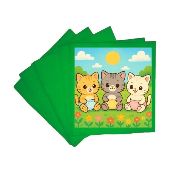 Guardanapo de Papel Personalizado Gatinhos Baby