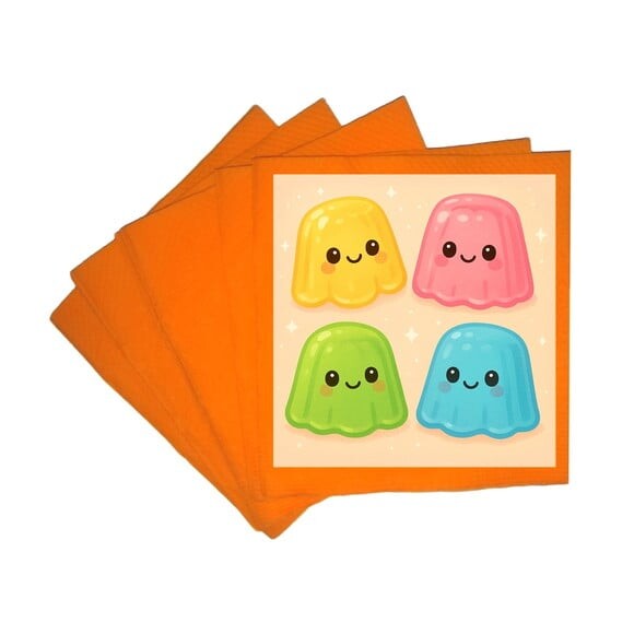 Guardanapo de Papel Personalizado Gelatinas