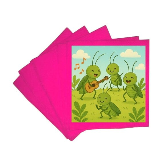 Guardanapo de Papel Personalizado Grilos