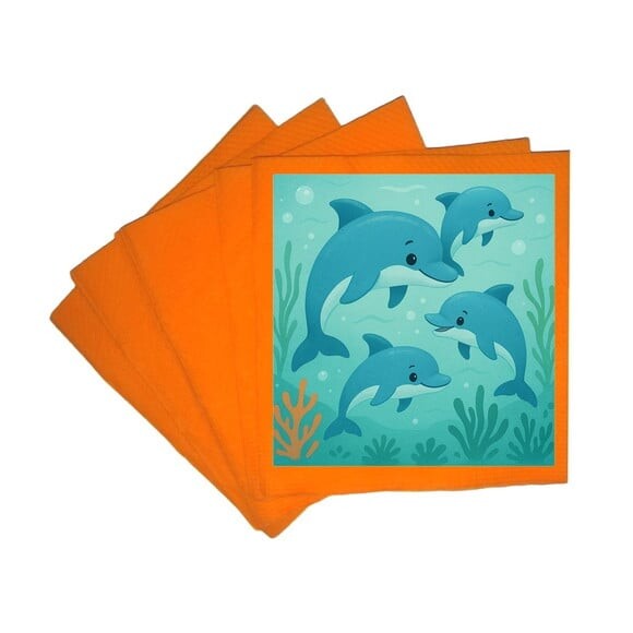 Guardanapo de Papel Personalizado Golfinhos