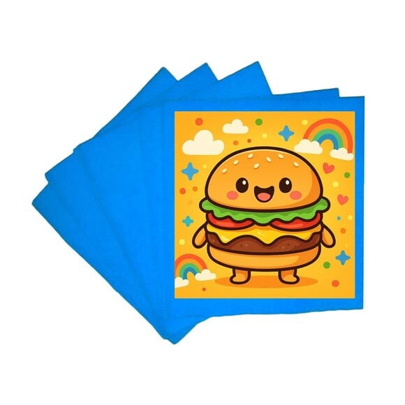 Guardanapo de Papel Personalizado Hambúrguer Divertido