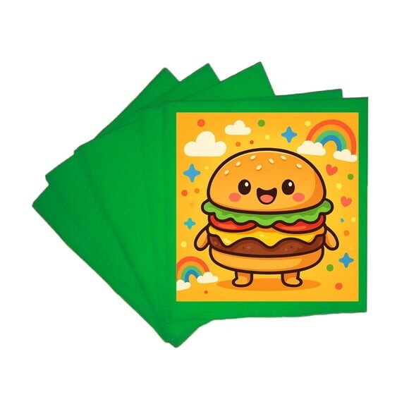 Guardanapo de Papel Personalizado Hambúrguer Divertido