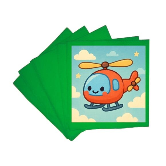 Guardanapo de Papel Personalizado Helicóptero