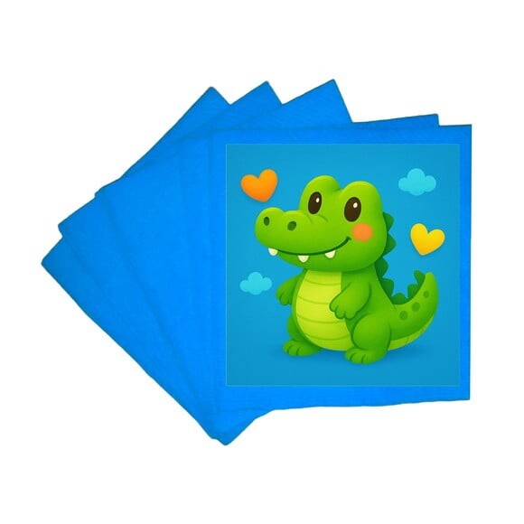 Guardanapo de Papel Personalizado Jacaré Baby