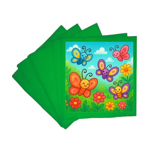 Guardanapo de Papel Personalizado Jardim das Borboletas