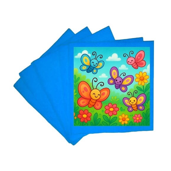 Guardanapo de Papel Personalizado Jardim das Borboletas