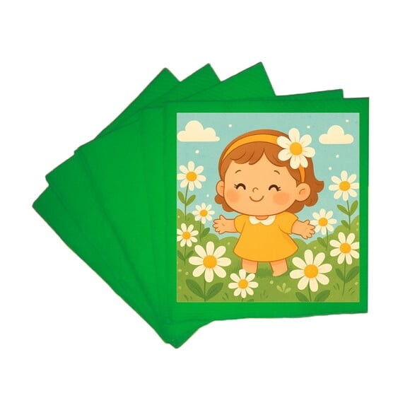 Guardanapo de Papel Personalizado Jardim das Margaridas