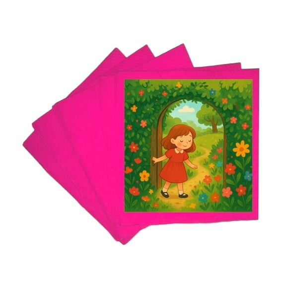 Guardanapo de Papel Personalizado Jardim Secreto