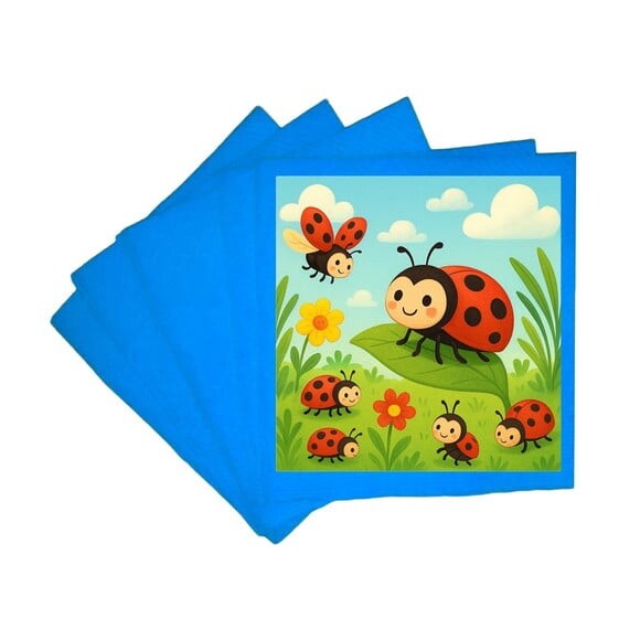 Guardanapo de Papel Personalizado Joaninhas