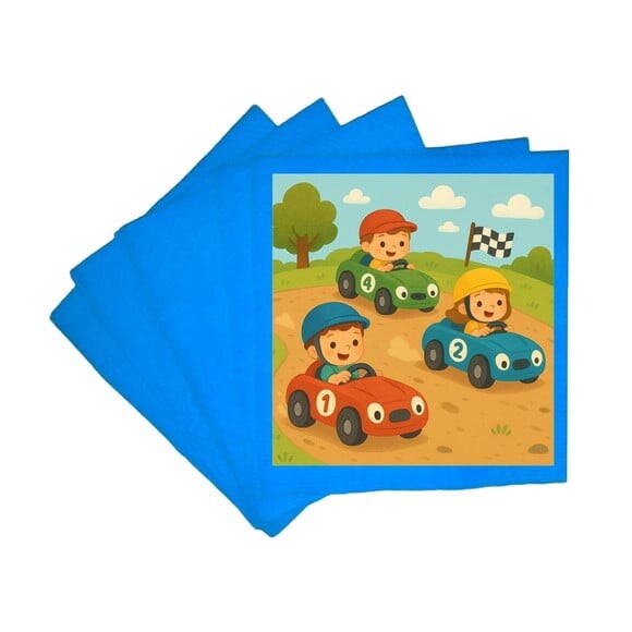 Guardanapo de Papel Personalizado Kart Infantil