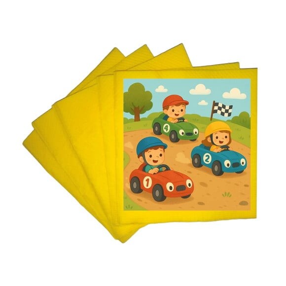 Guardanapo de Papel Personalizado Kart Infantil
