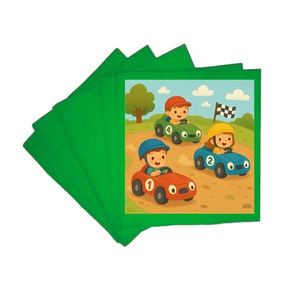 Guardanapo de Papel Personalizado Kart Infantil