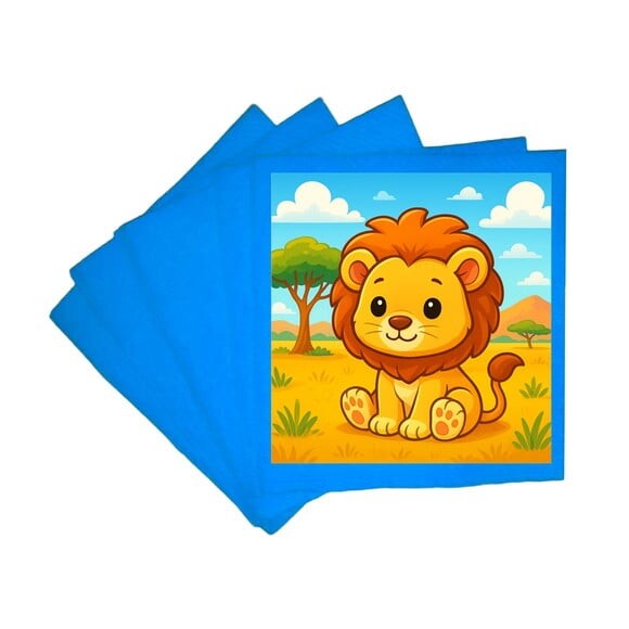 Guardanapo de Papel Personalizado Leão Baby