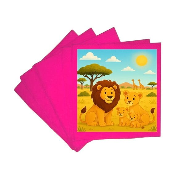 Guardanapo de Papel Personalizado Leões