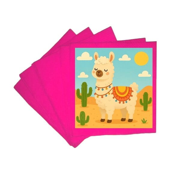 Guardanapo de Papel Personalizado Lhama