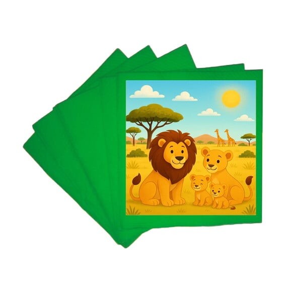 Guardanapo de Papel Personalizado Leões