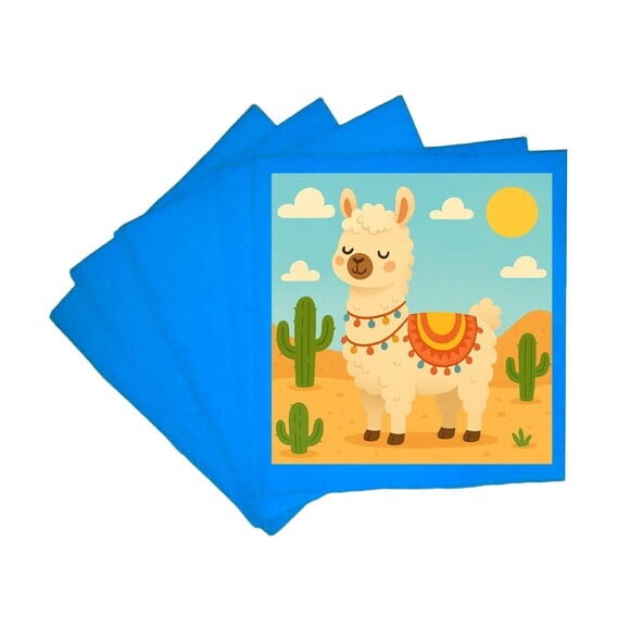Guardanapo de Papel Personalizado Lhama