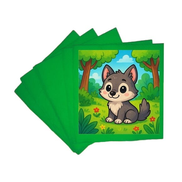 Guardanapo de Papel Personalizado Lobinho