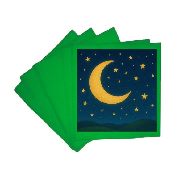 Guardanapo de Papel Personalizado Lua e Estrelas