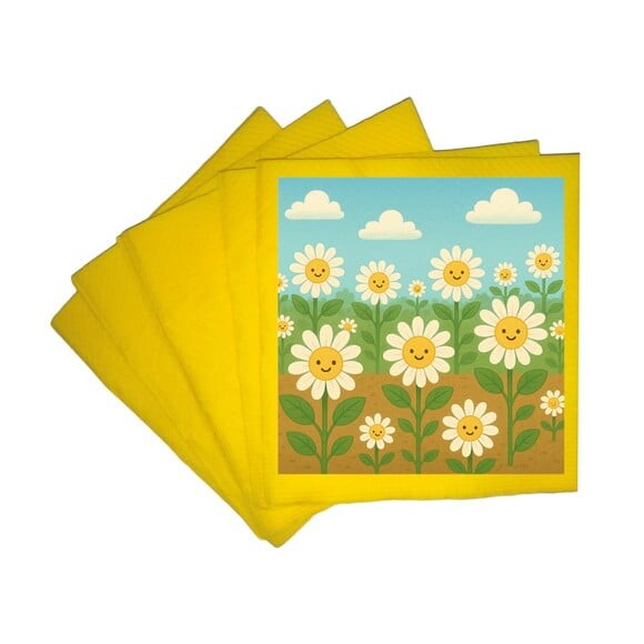 Guardanapo de Papel Personalizado Margaridas