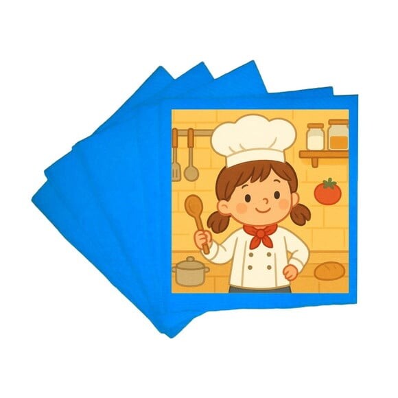 Guardanapo de Papel Personalizado Mini Chefe Menina