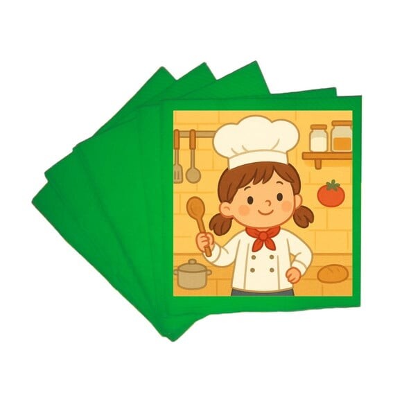 Guardanapo de Papel Personalizado Mini Chefe Menina