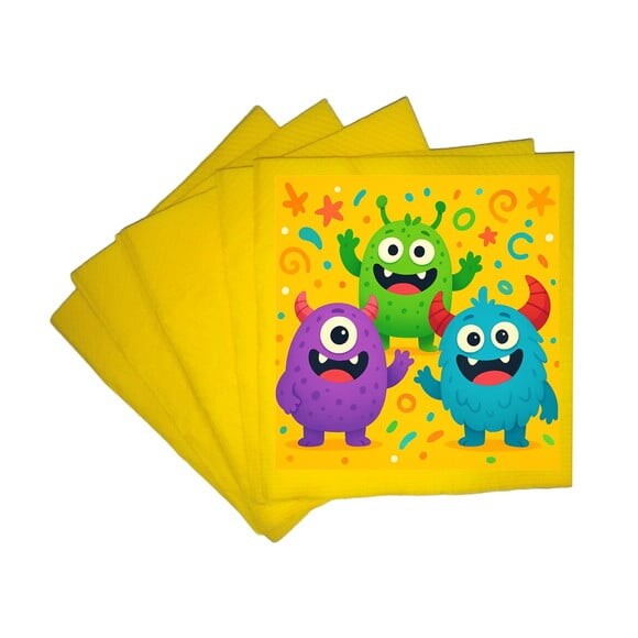 Guardanapo de Papel Personalizado Monstrinhos