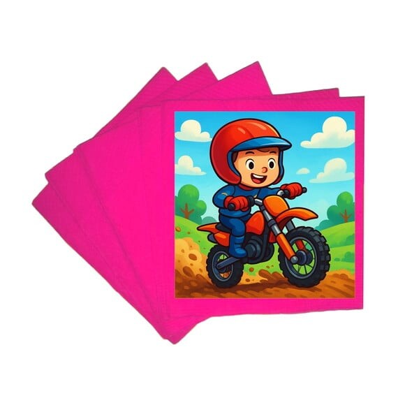 Guardanapo de Papel Personalizado Motocross