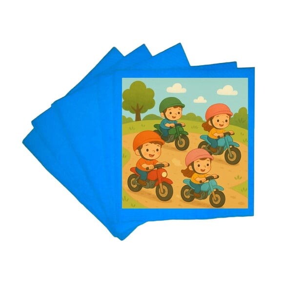 Guardanapo de Papel Personalizado Motocicletas Kids