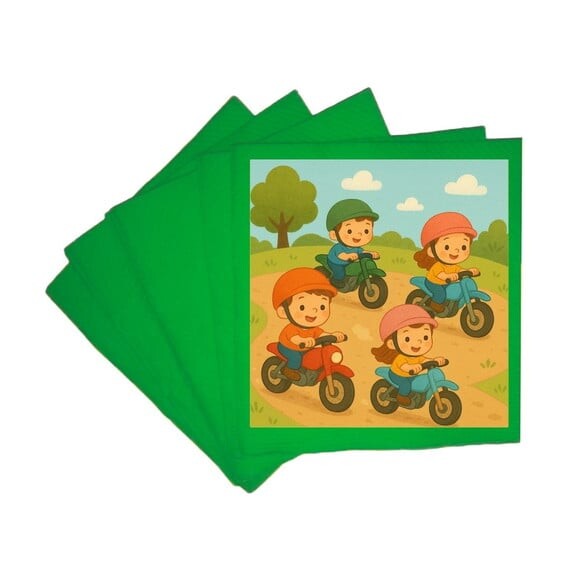 Guardanapo de Papel Personalizado Motocicletas Kids