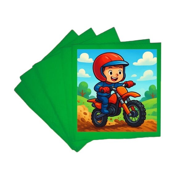 Guardanapo de Papel Personalizado Motocross