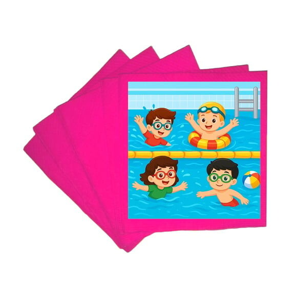 Guardanapo de Papel Personalizado Natação