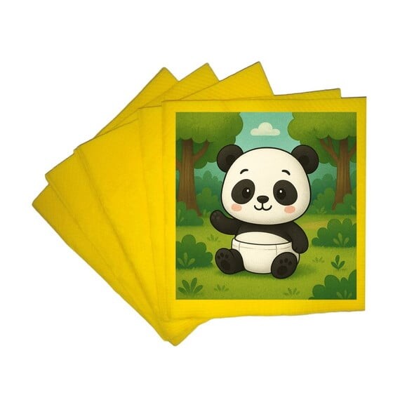 Guardanapo de Papel Personalizado Panda Baby