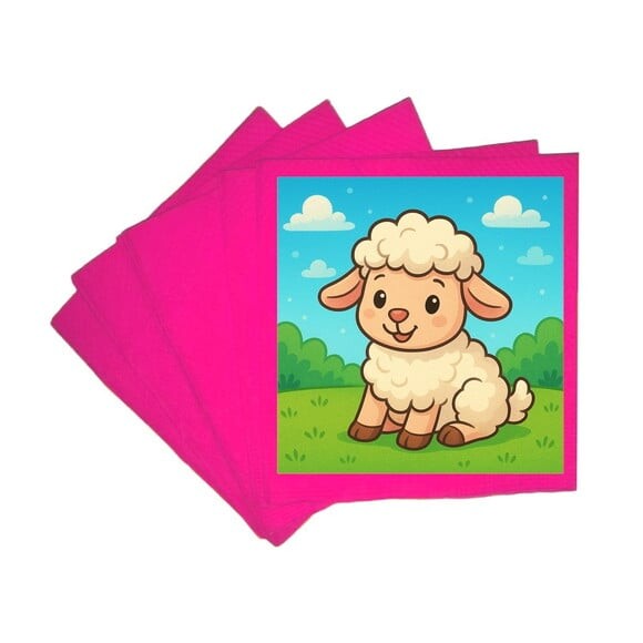 Guardanapo de Papel Personalizado Ovelhinha