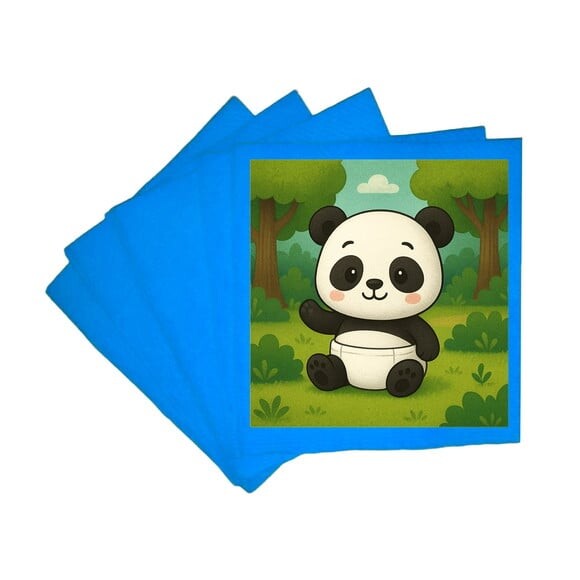 Guardanapo de Papel Personalizado Panda Baby