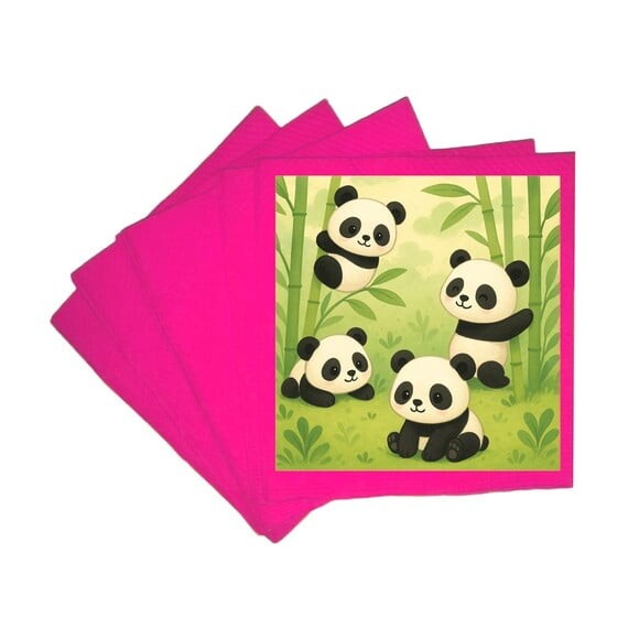 Guardanapo de Papel Personalizado Pandinhas