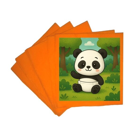 Guardanapo de Papel Personalizado Panda Baby