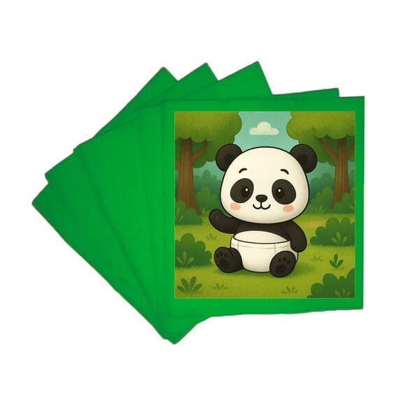 Guardanapo de Papel Personalizado Panda Baby