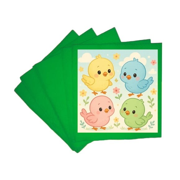 Guardanapo de Papel Personalizado Passarinhos Baby