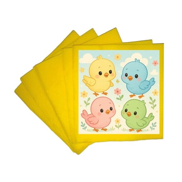 Guardanapo de Papel Personalizado Passarinhos Baby
