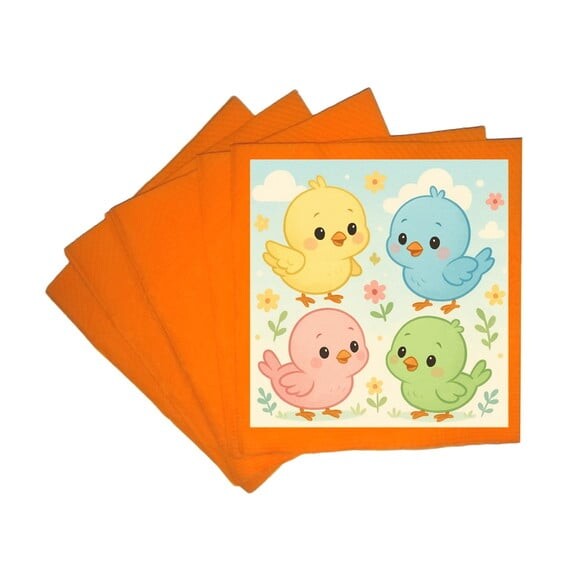 Guardanapo de Papel Personalizado Passarinhos Baby