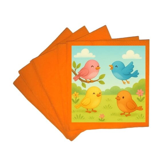 Guardanapo de Papel Personalizado Passarinhos