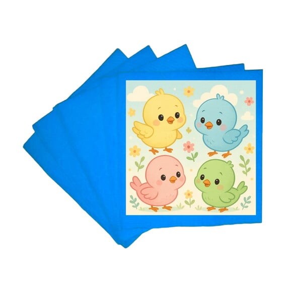 Guardanapo de Papel Personalizado Passarinhos Baby
